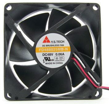 Y.S.TECH FD488025MB-N 48V 0.06A 3wires Cooling Fan Y.S.TECH FD488025MB-N 48V 0.06A 3wires Cooling Fan